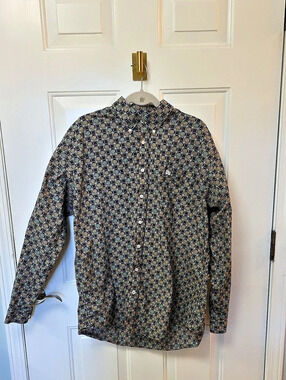 Cinch Men's Geometric Button Down Shirt Size Large